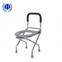 High Quality Foldable Aluminum Shower Toilet Chair With Wheels for Elderly and Patient